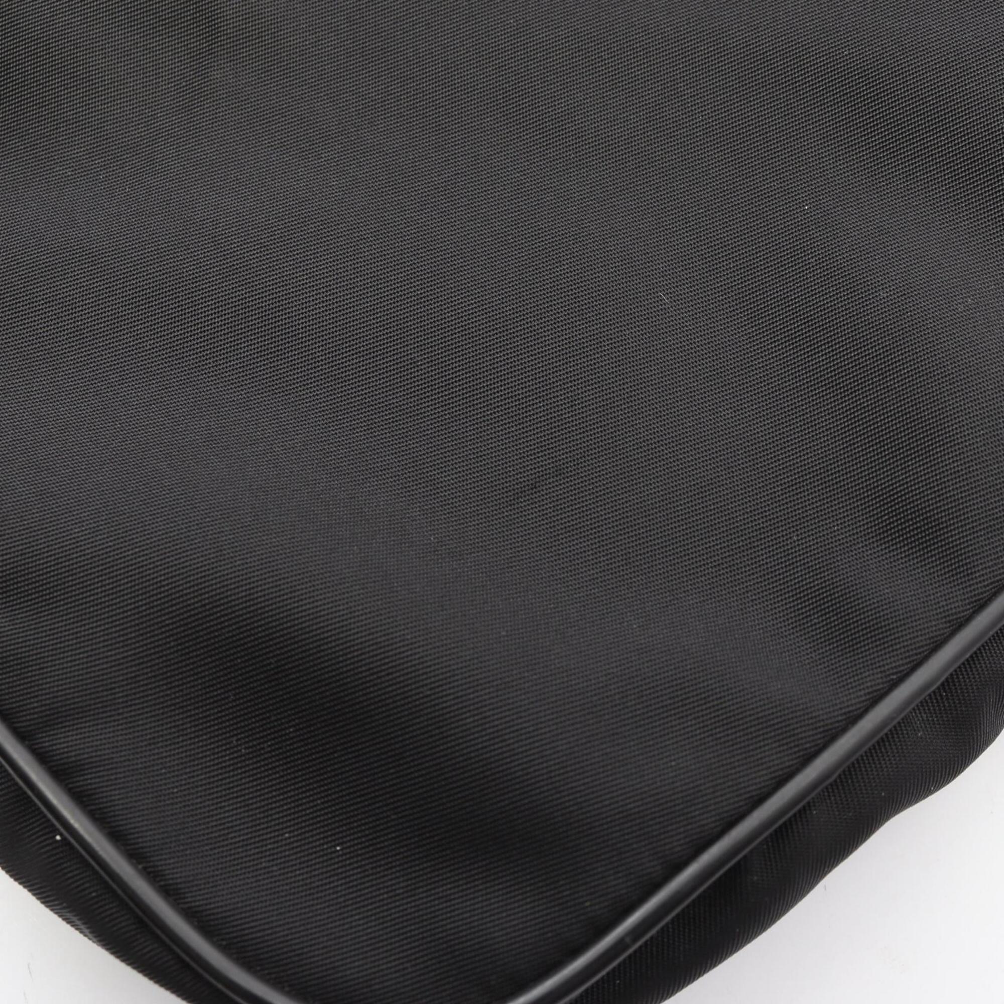 Prada Black Nylon Saffiano Triangle Handbag Shoulder Bag (Pre-Owned)