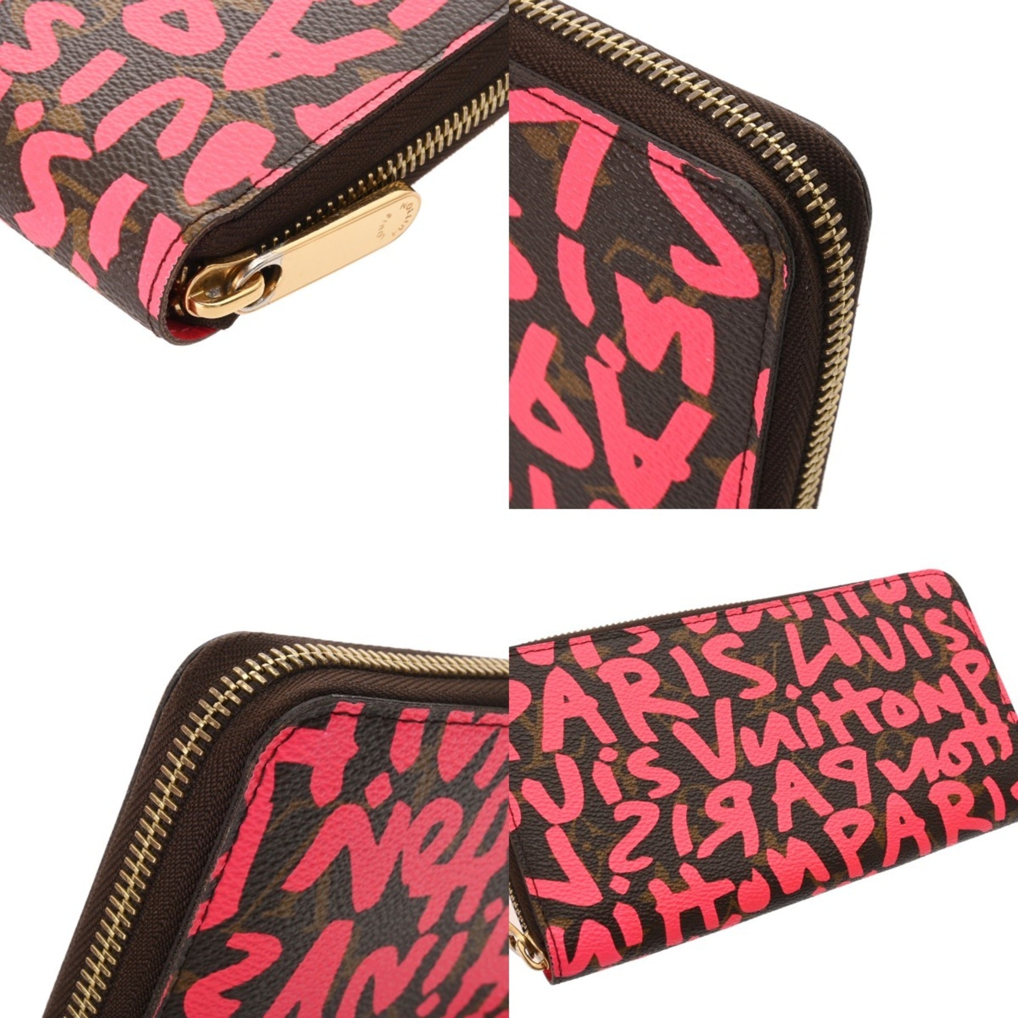 Louis Vuitton Monogram Graffiti Fuchsia Monogram Monogram Graffiti Long Bill Wallet (Bi-Fold) (Pre-Owned)