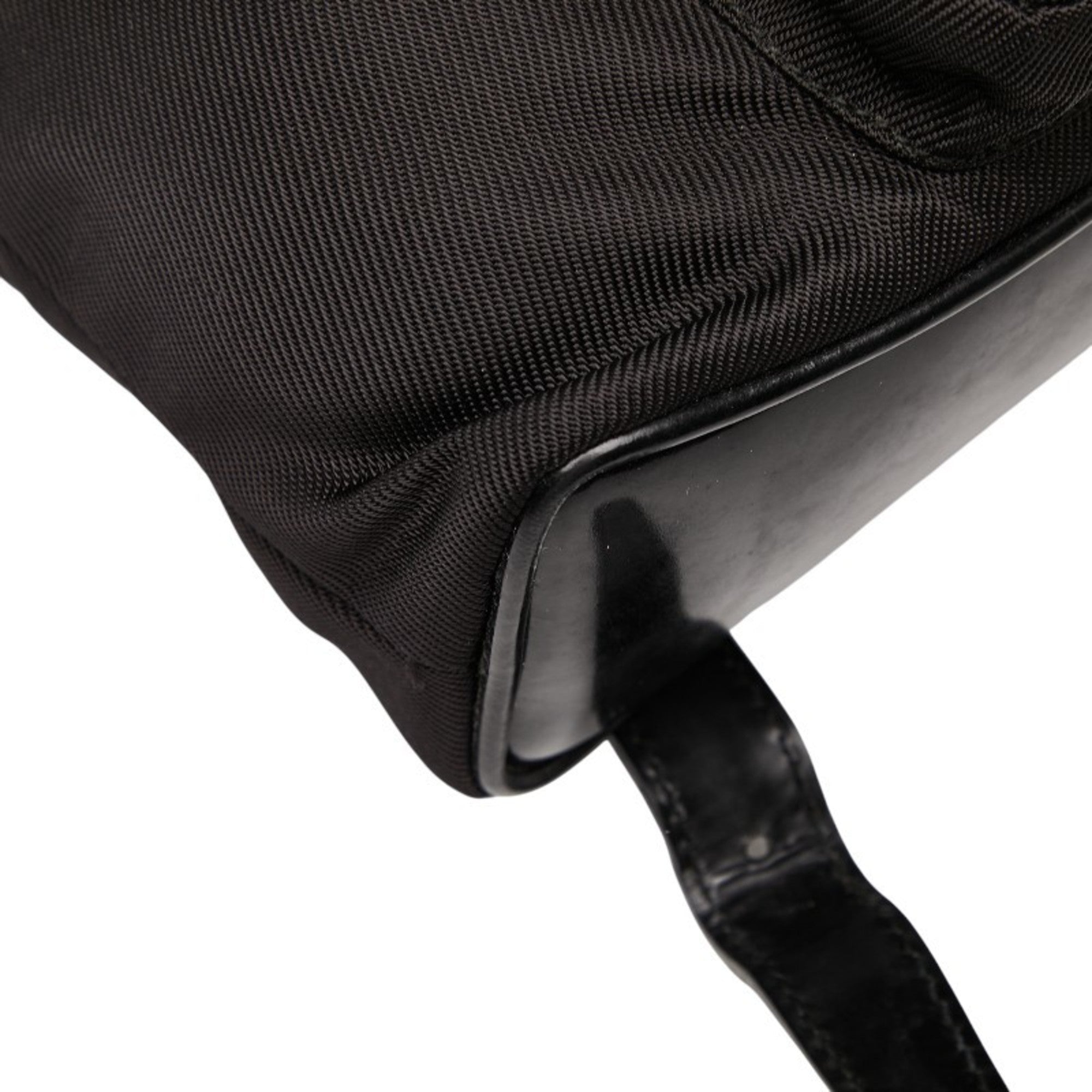Gucci Black Nylon Leather Backpack (Pre-Owned)