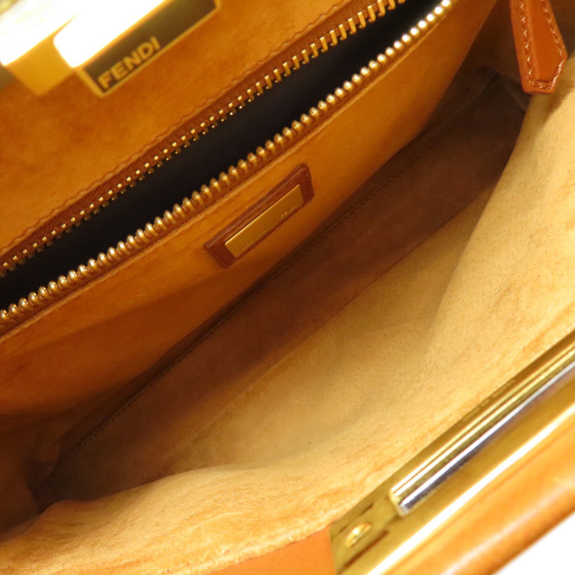 Fendi Brown Leather Handbag (Pre-Owned)