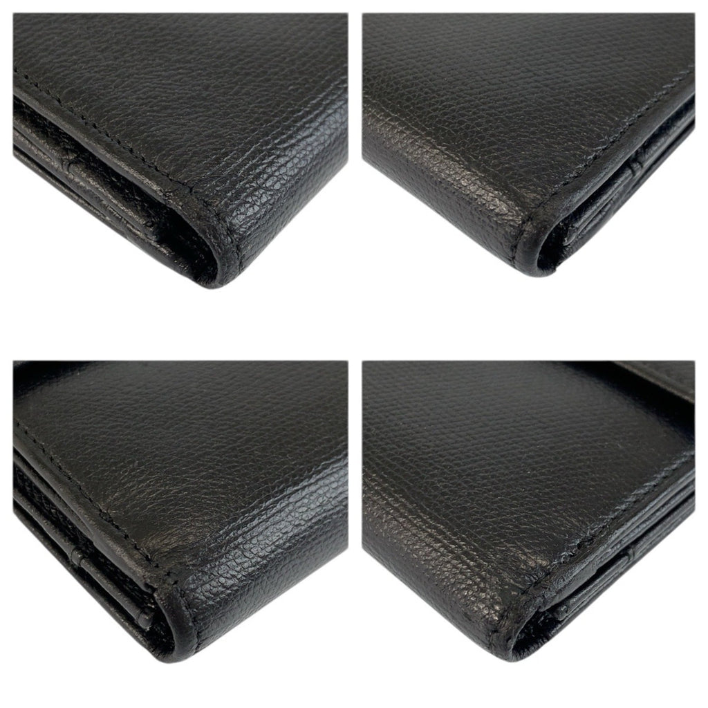 Chanel Black Leather Wallet (Bi-Fold) (Pre-Owned)