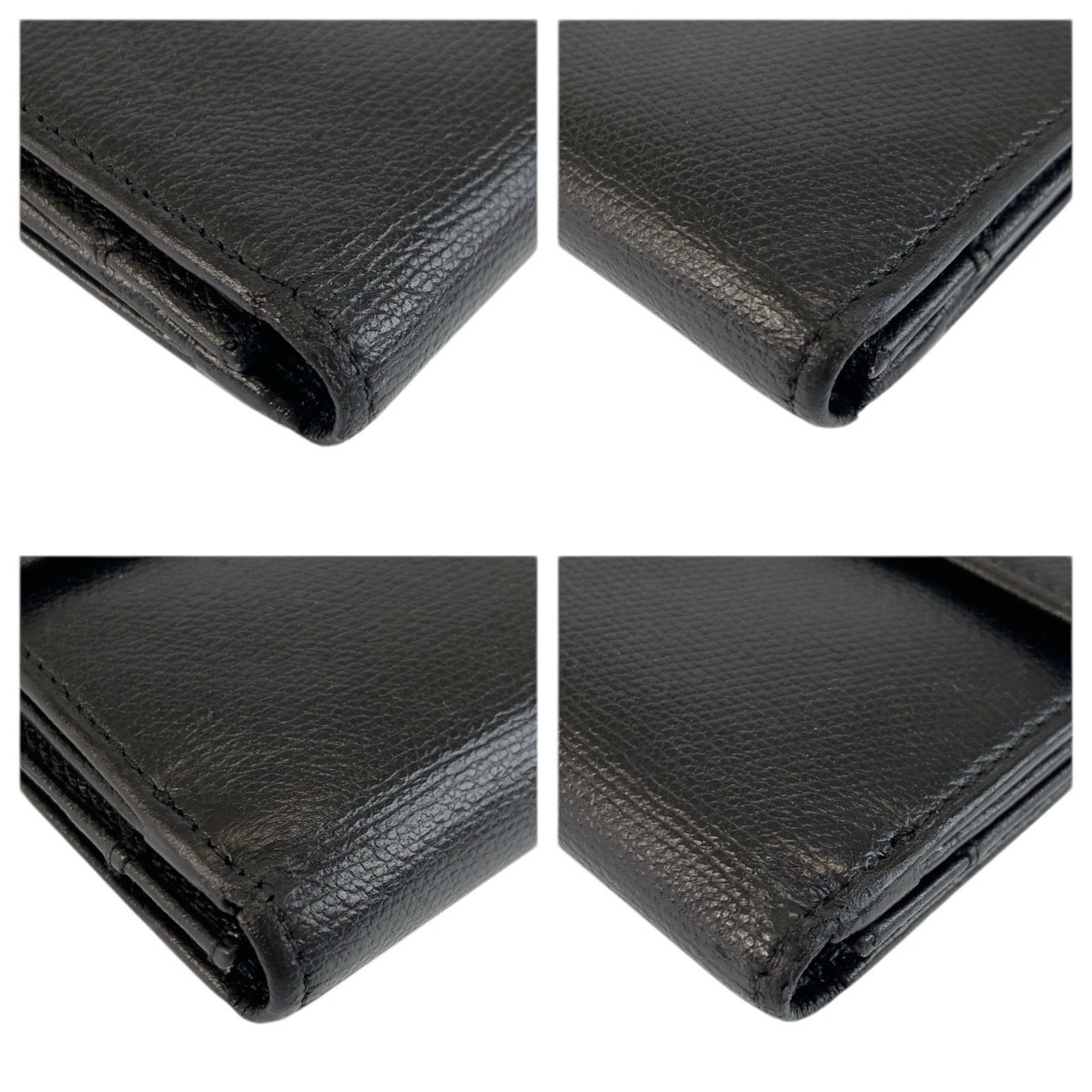 Chanel Black Leather Wallet (Bi-Fold) (Pre-Owned)