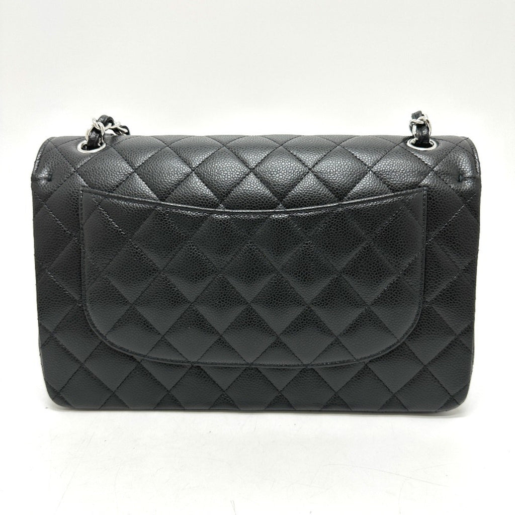 Chanel Black Grained Calfskin Shoulder Bag (Pre-Owned)