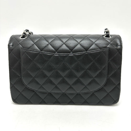 Chanel Black Grained Calfskin Shoulder Bag (Pre-Owned)