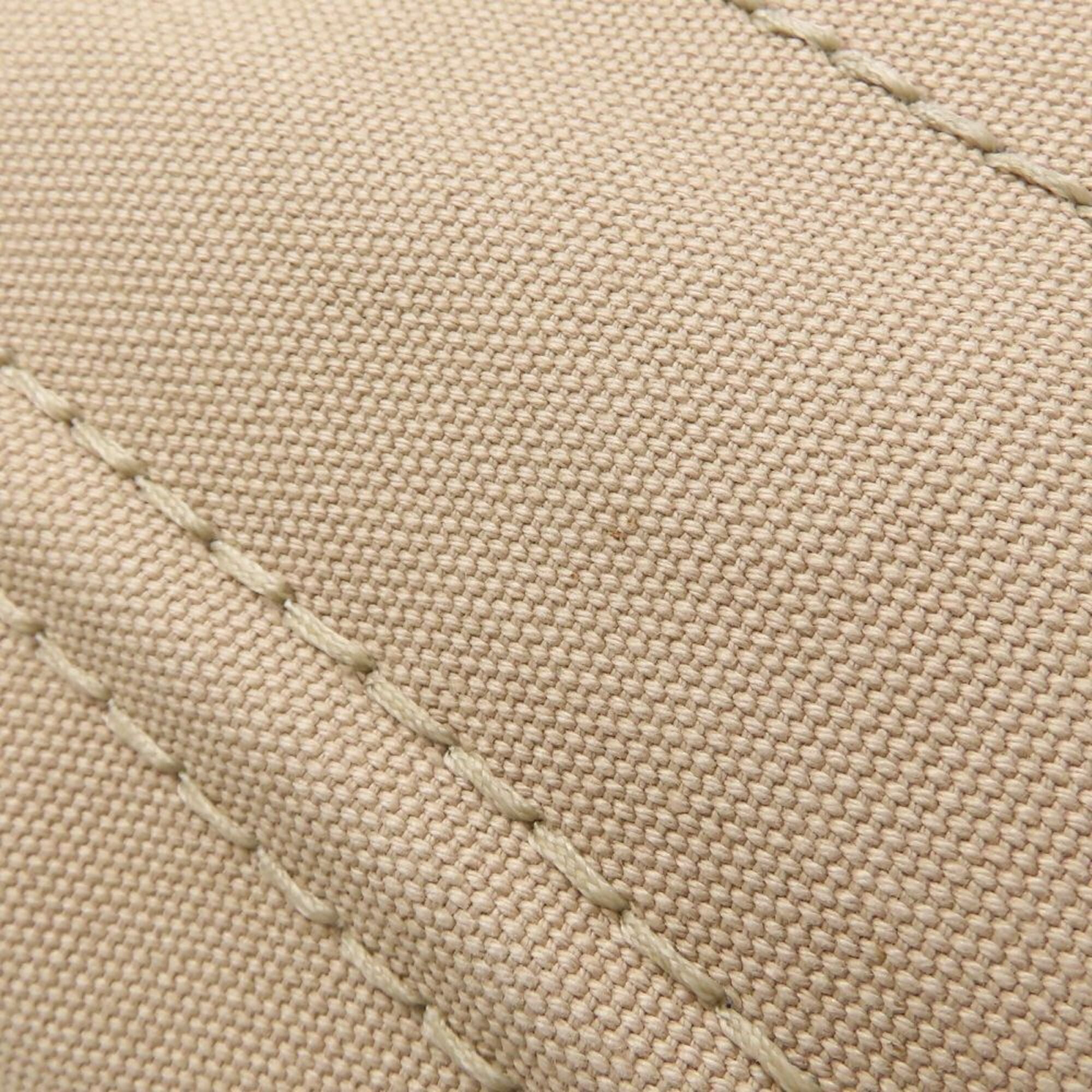 Prada Beige Canvas Handbag (Pre-Owned)