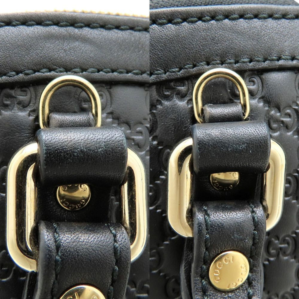 Gucci Black Leather Handbag (Pre-Owned)