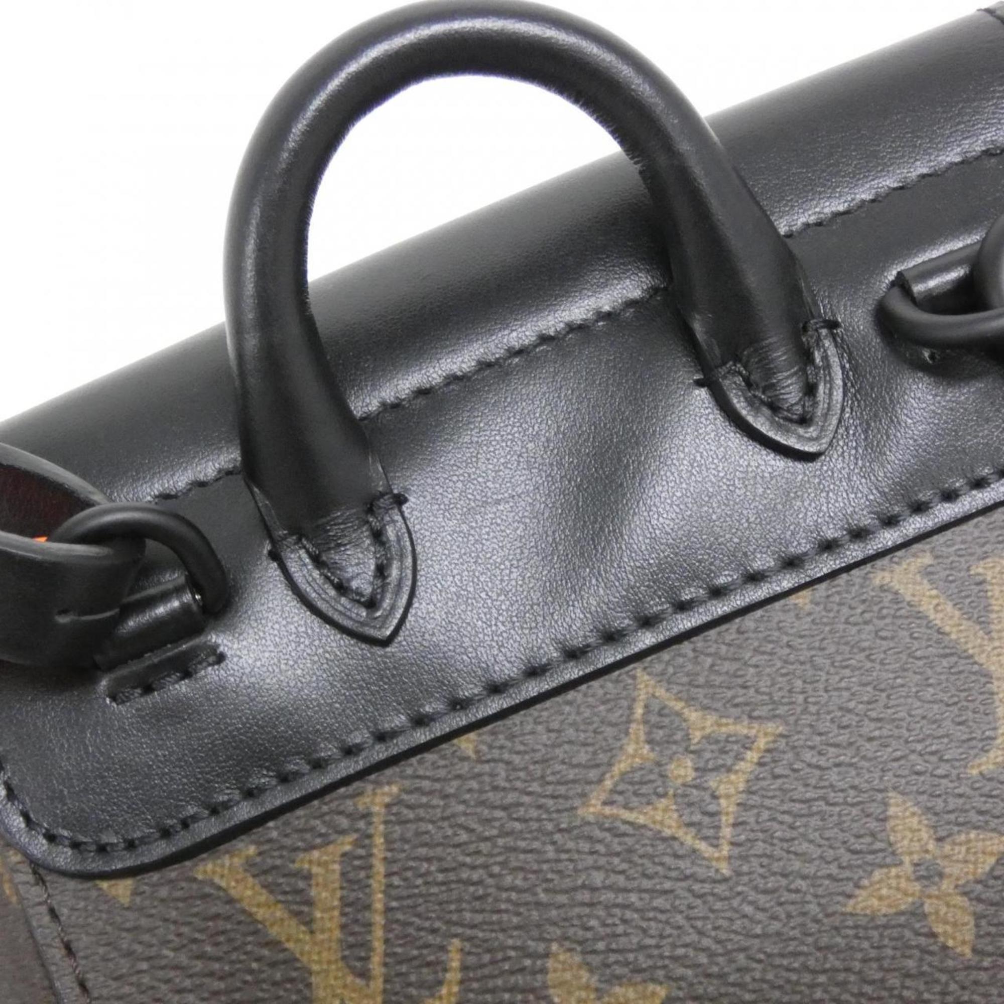 Louis Vuitton Dark Brown Marron Coated Canvas Shoulder Bag (Pre-Owned)