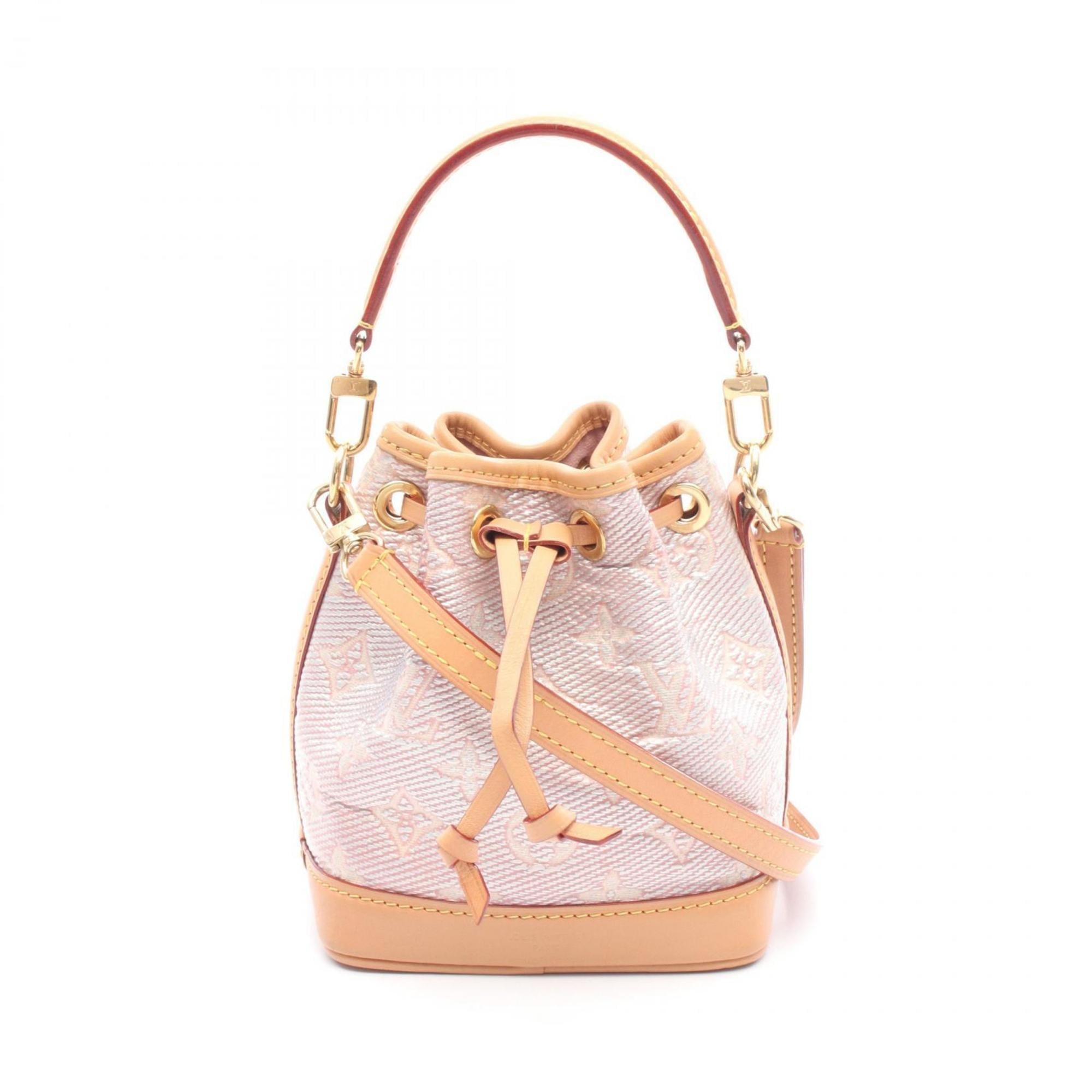 Louis Vuitton Brown Pink Monogram Leather Jacquard Handbag (Pre-Owned)