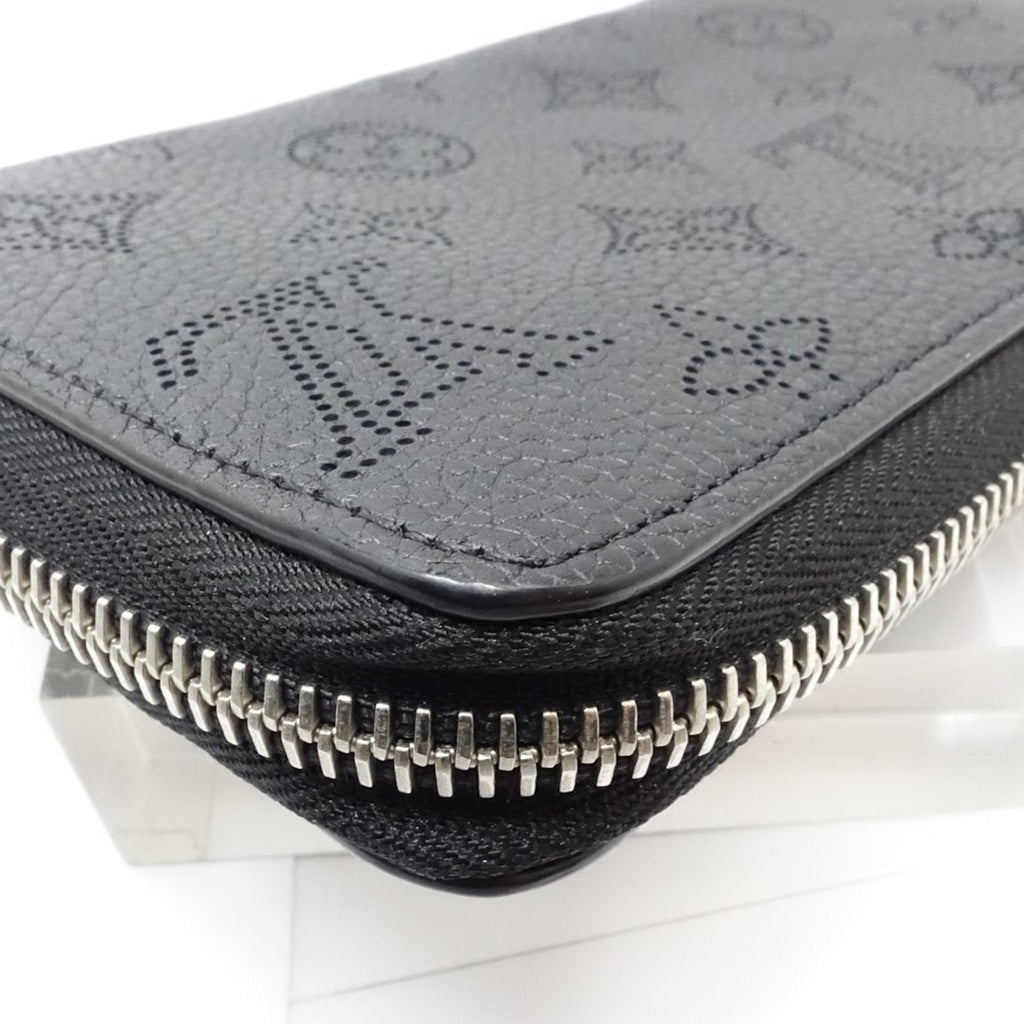 Louis Vuitton Noir Leather Coin Purse/Coin Case (Pre-Owned)