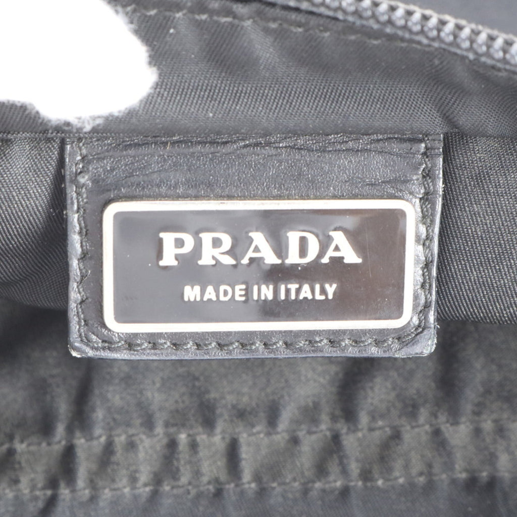 Prada Black Nylon Leather Shoulder Bag (Pre-Owned)