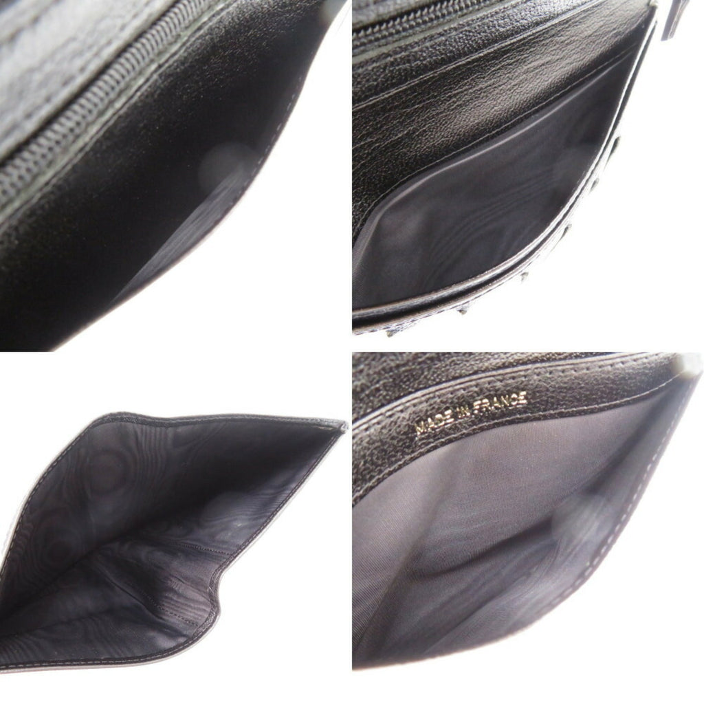 Chanel Black Leather Wallet (Bi-Fold) (Pre-Owned)