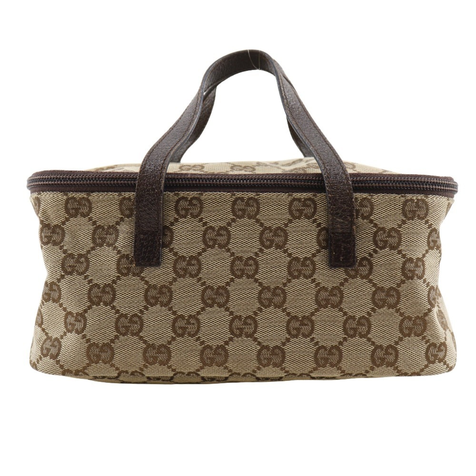 Gucci Beige Gg Canvas Handbag (Pre-Owned)
