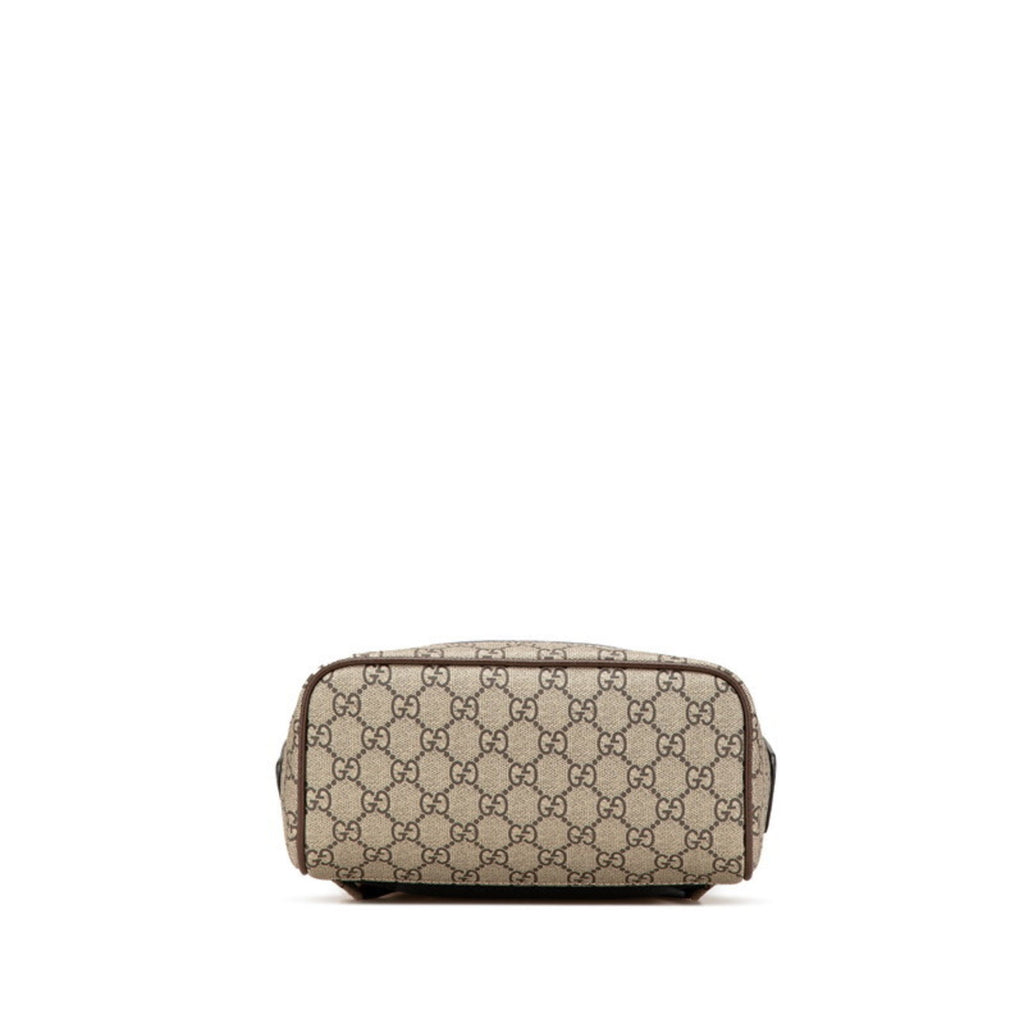 Gucci Beige Brown Multi-Color Pvc Leather Backpack (Pre-Owned)