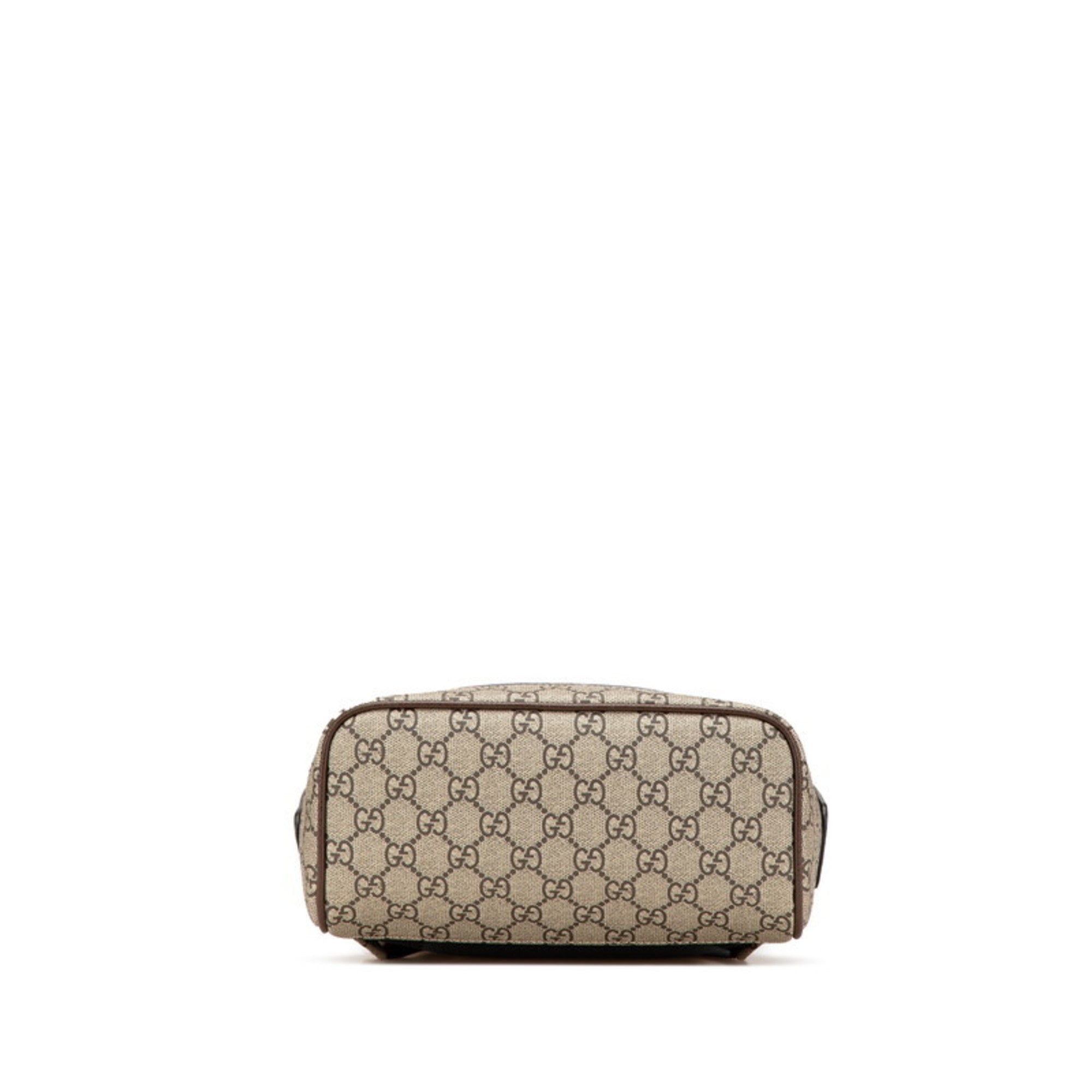 Gucci Beige Brown Multi-Color Pvc Leather Backpack (Pre-Owned)