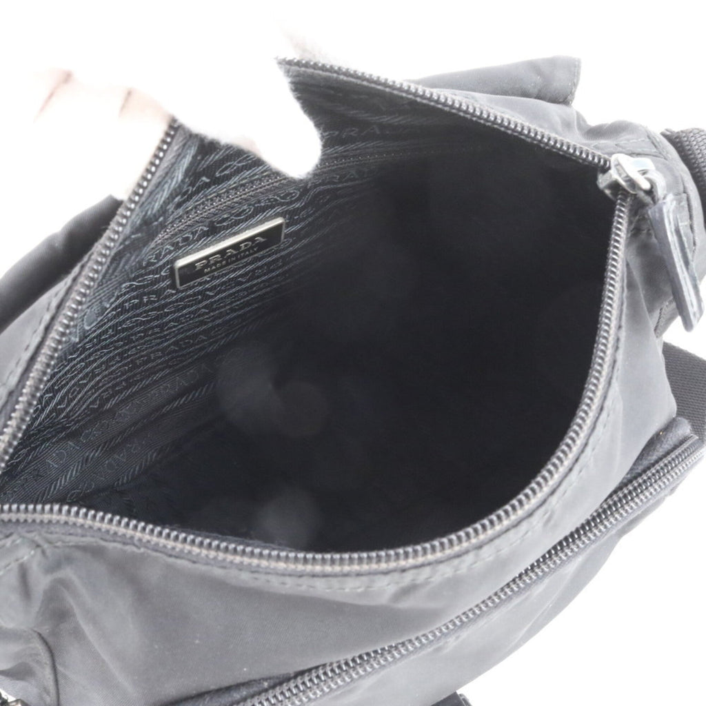 Prada Black Nylon Leather Shoulder Bag (Pre-Owned)