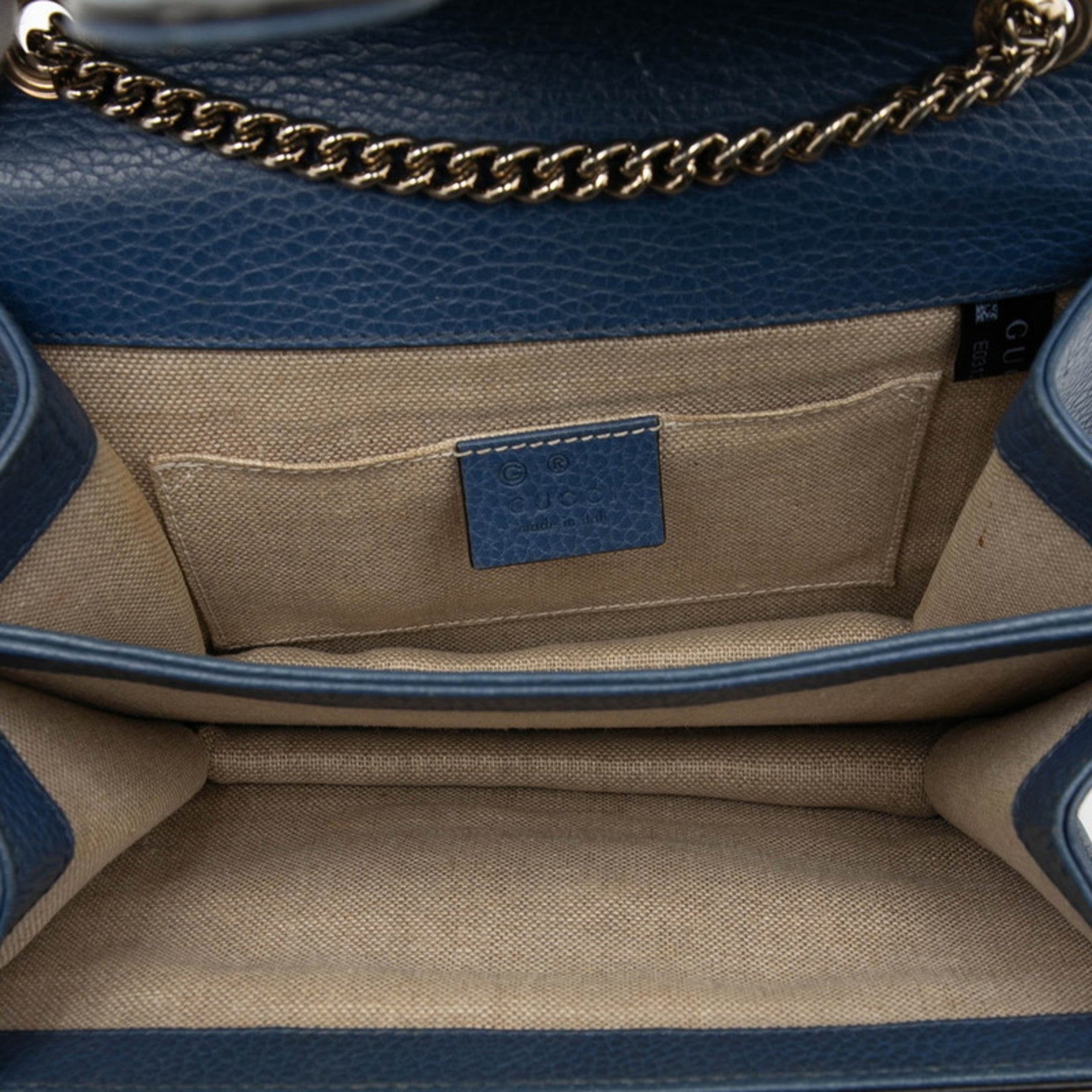 Gucci Blue Leather Shoulder Bag (Pre-Owned)