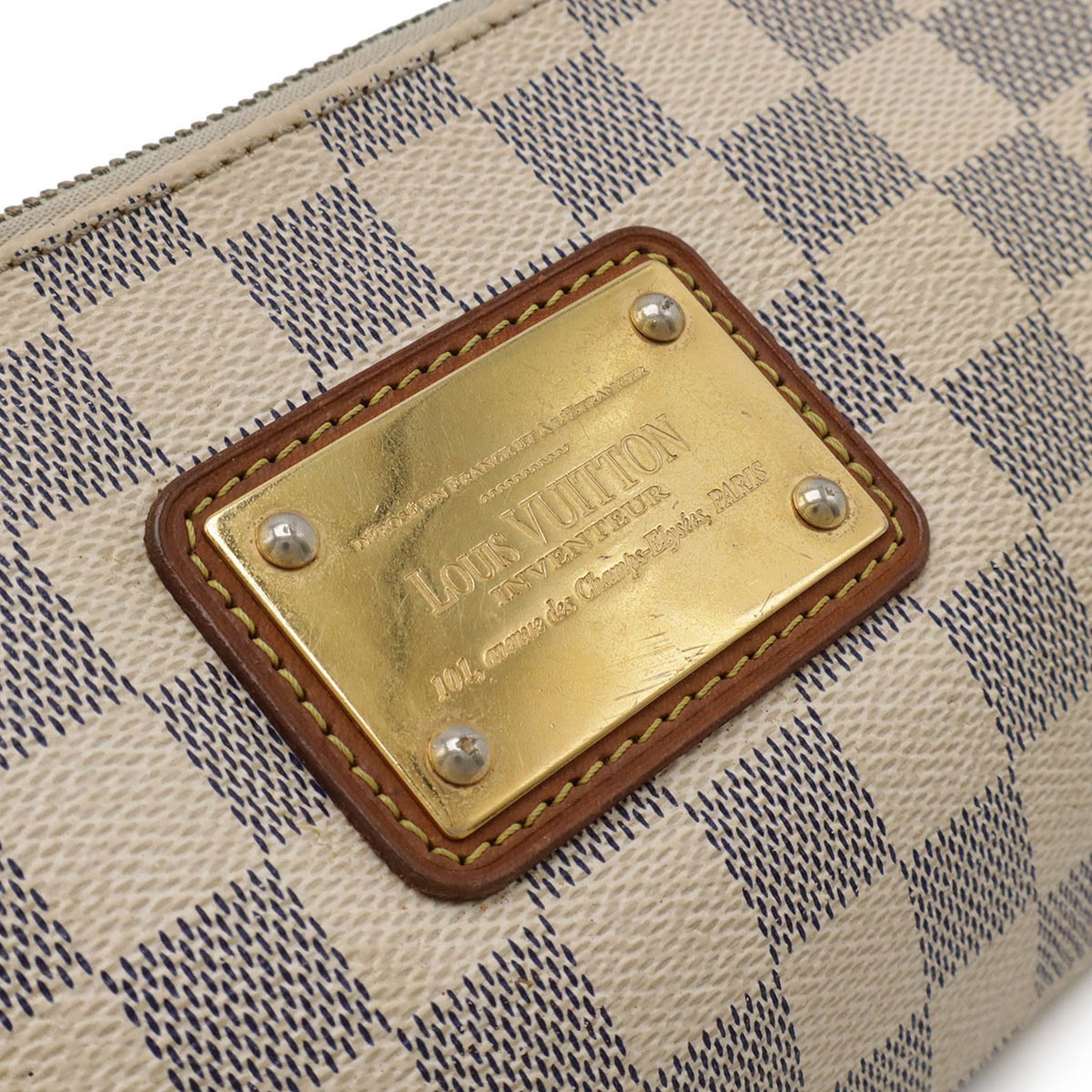 Louis Vuitton Damier Azur Ivory Damier Azur Shoulder Bag (Pre-Owned)