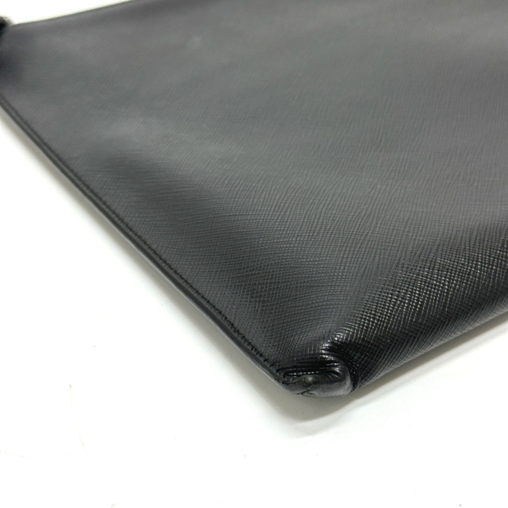 Prada Black Leather Clutch Bag (Pre-Owned)