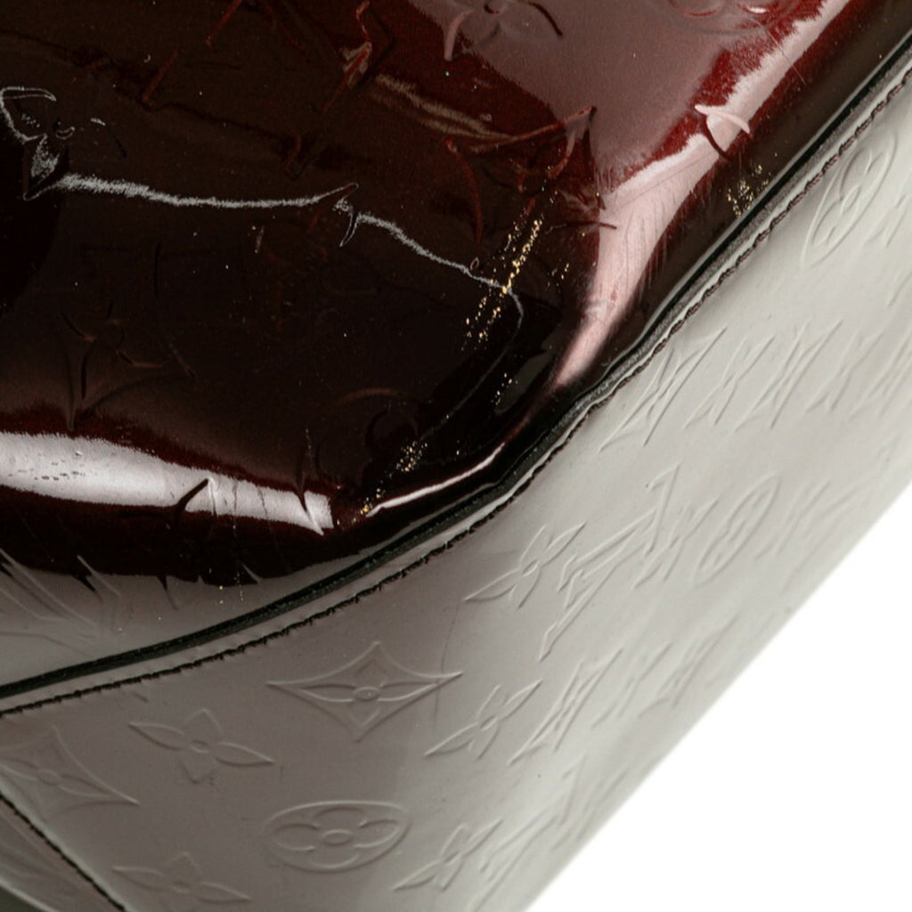 Louis Vuitton Amarante Brown Patent Leather Leather Handbag Shoulder Bag (Pre-Owned)