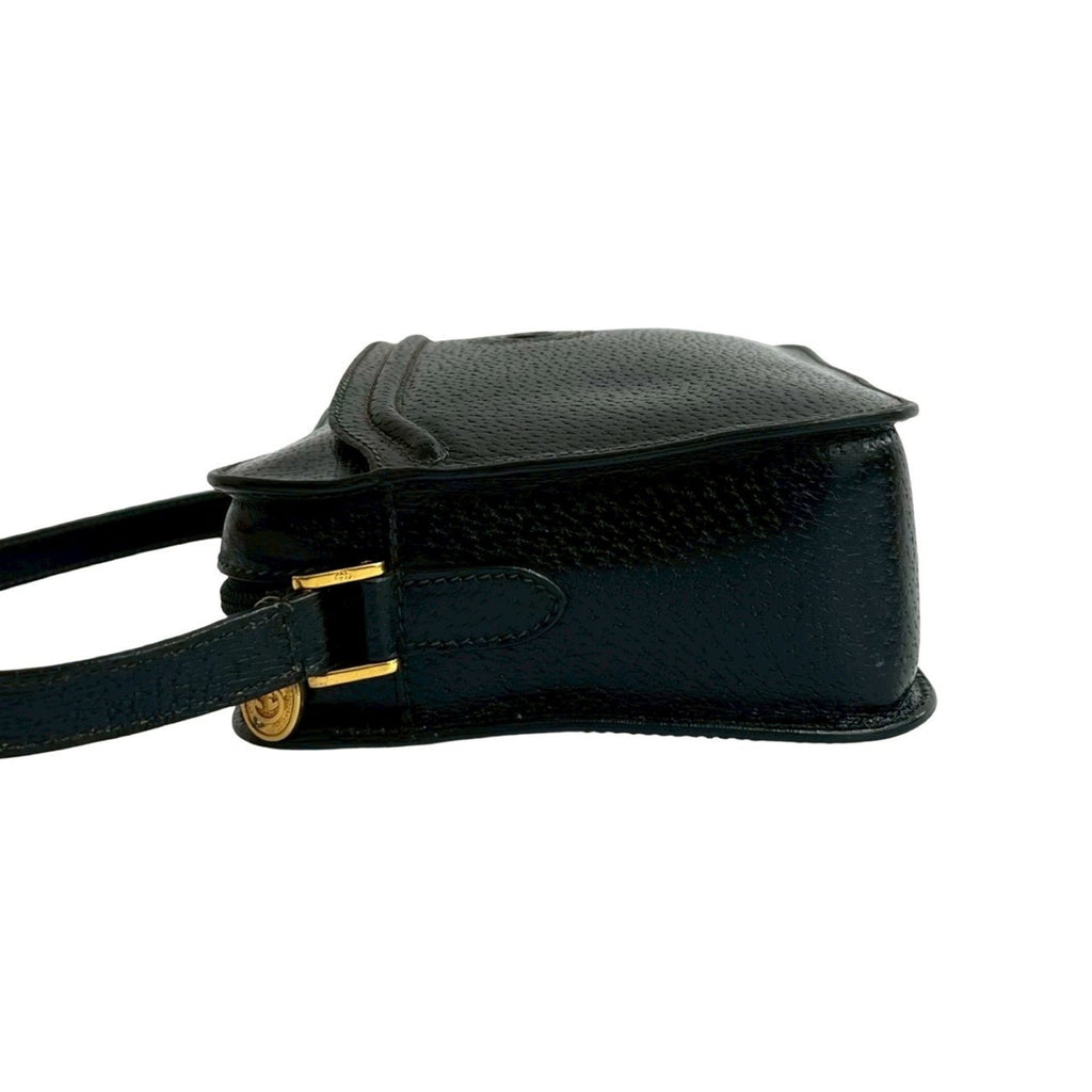 Gucci Black Leather Pochette Shoulder Bag (Pre-Owned)