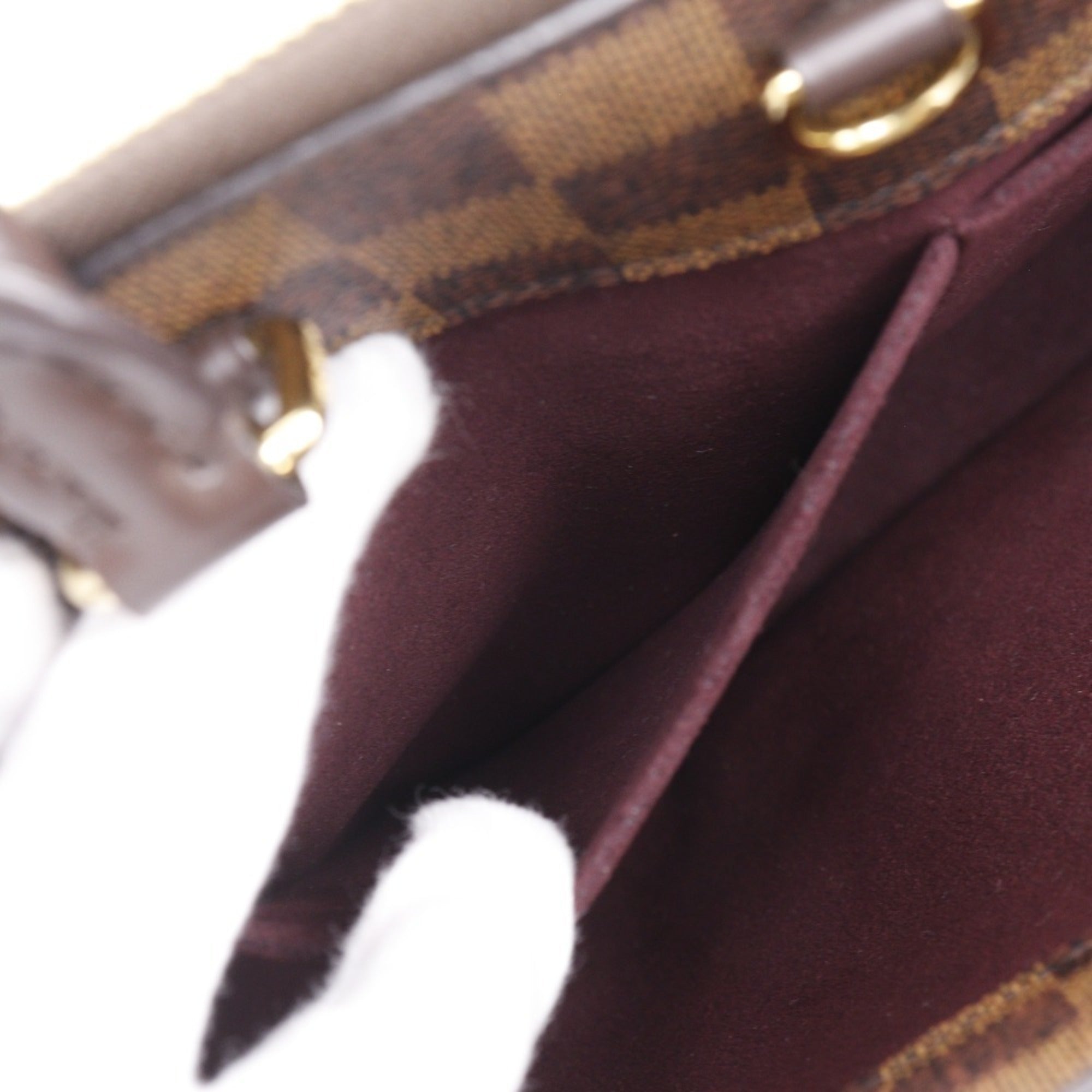 Louis Vuitton Brown Damier Canvas Handbag (Pre-Owned)