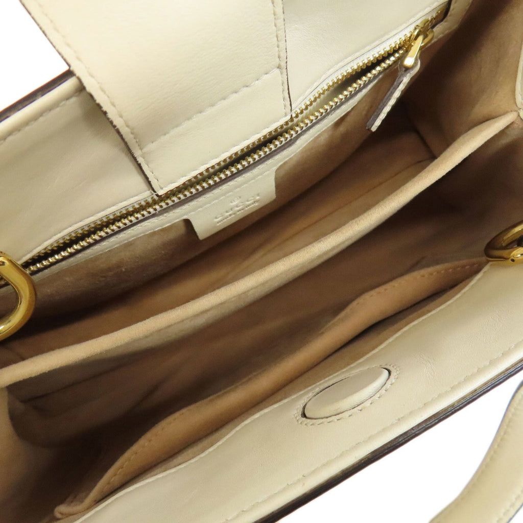Gucci White Leather Handbag (Pre-Owned)