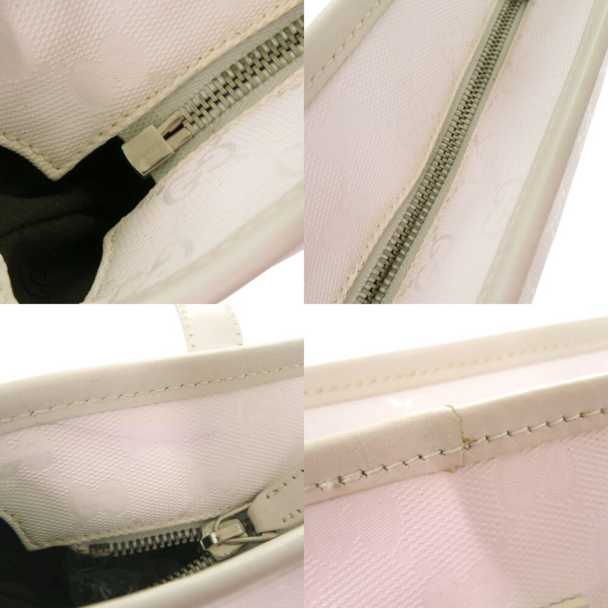 Gucci White Pvc Leather Tote Bag (Pre-Owned)