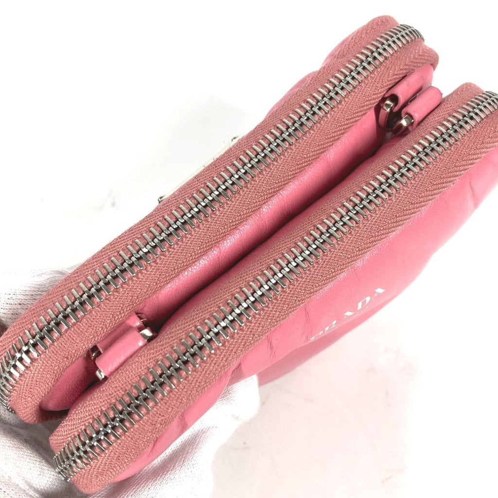 Prada Pink Leather Pochette Pouch Shoulder Bag (Pre-Owned)