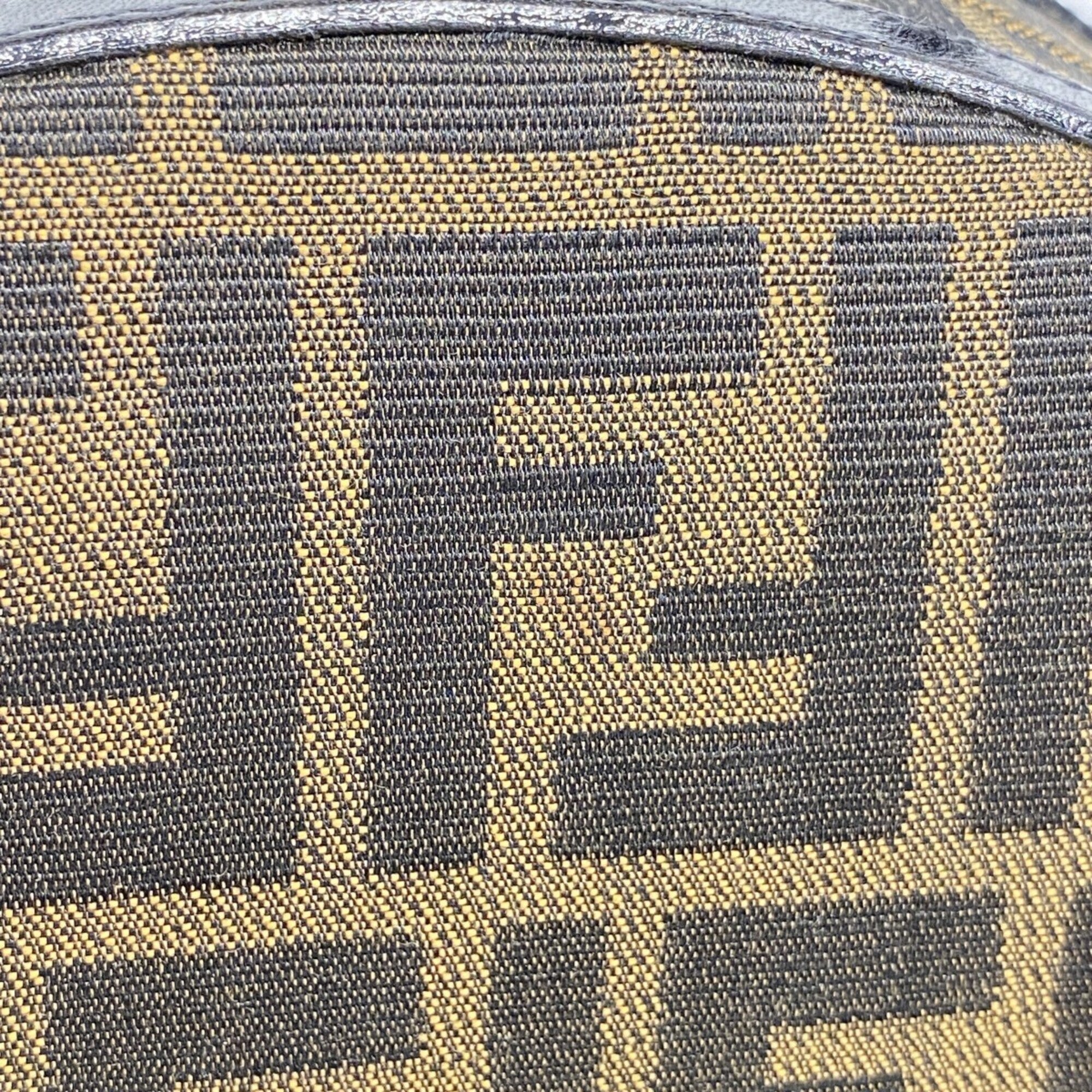 Fendi Brown Nylon Canvas Handbag (Pre-Owned)