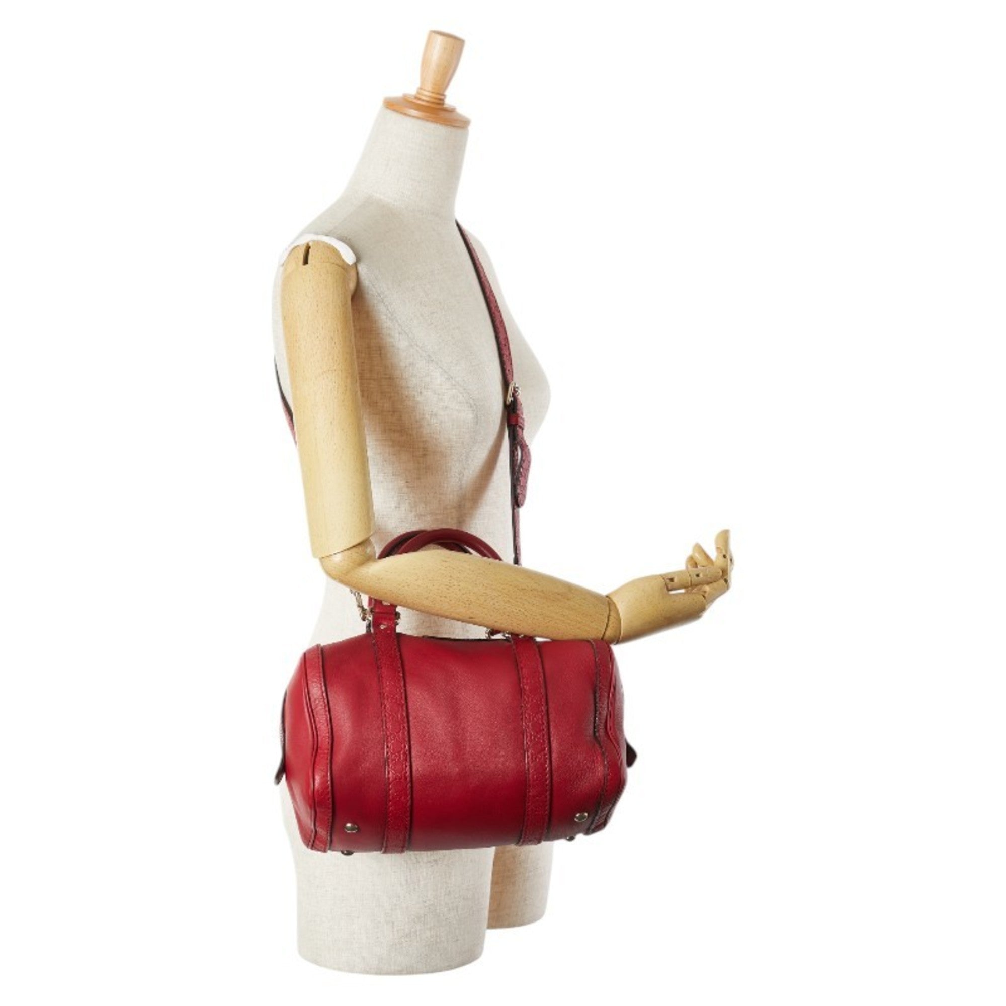 Gucci Red Color Handbag Shoulder Bag (Pre-Owned)