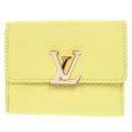 Louis Vuitton Yellow Leather Wallet (Tri-Fold) (Pre-Owned)