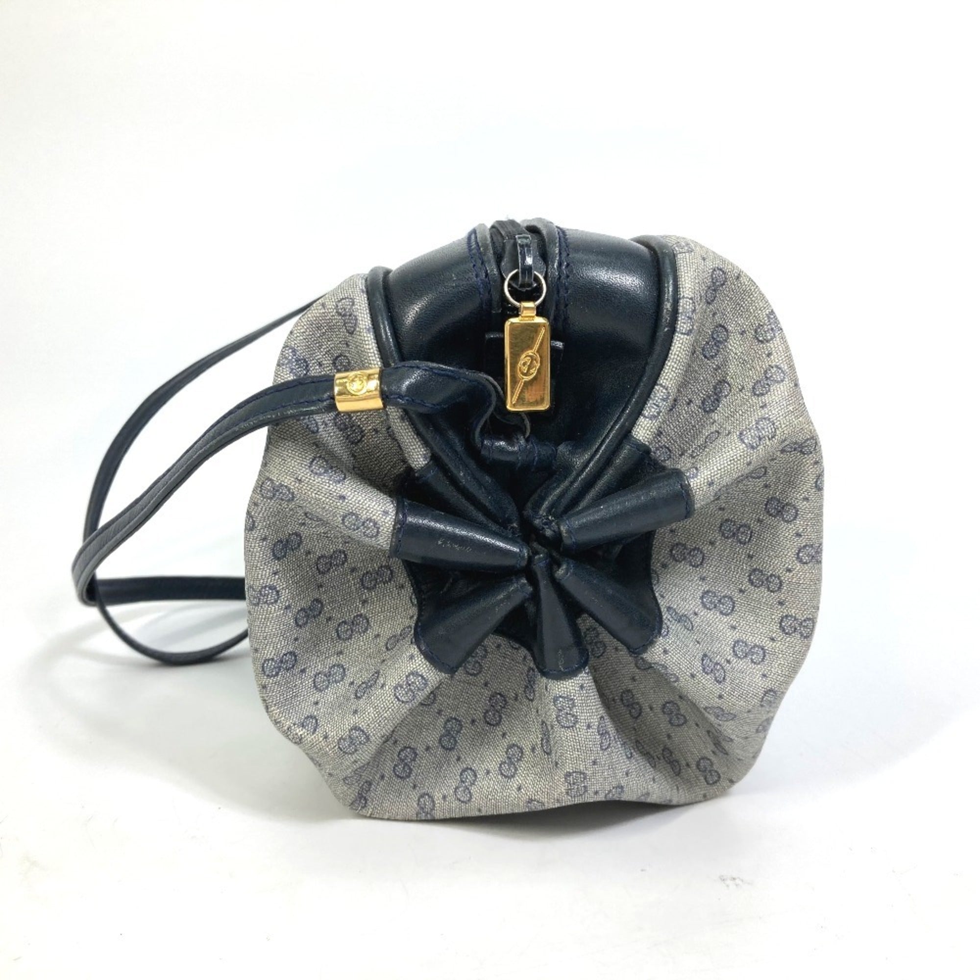 Gucci Navy Pvc Leather Pochette Shoulder Bag (Pre-Owned)