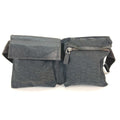 Gucci Black Gg Canvas Leather Fanny Pack Sling Bag (Pre-Owned)