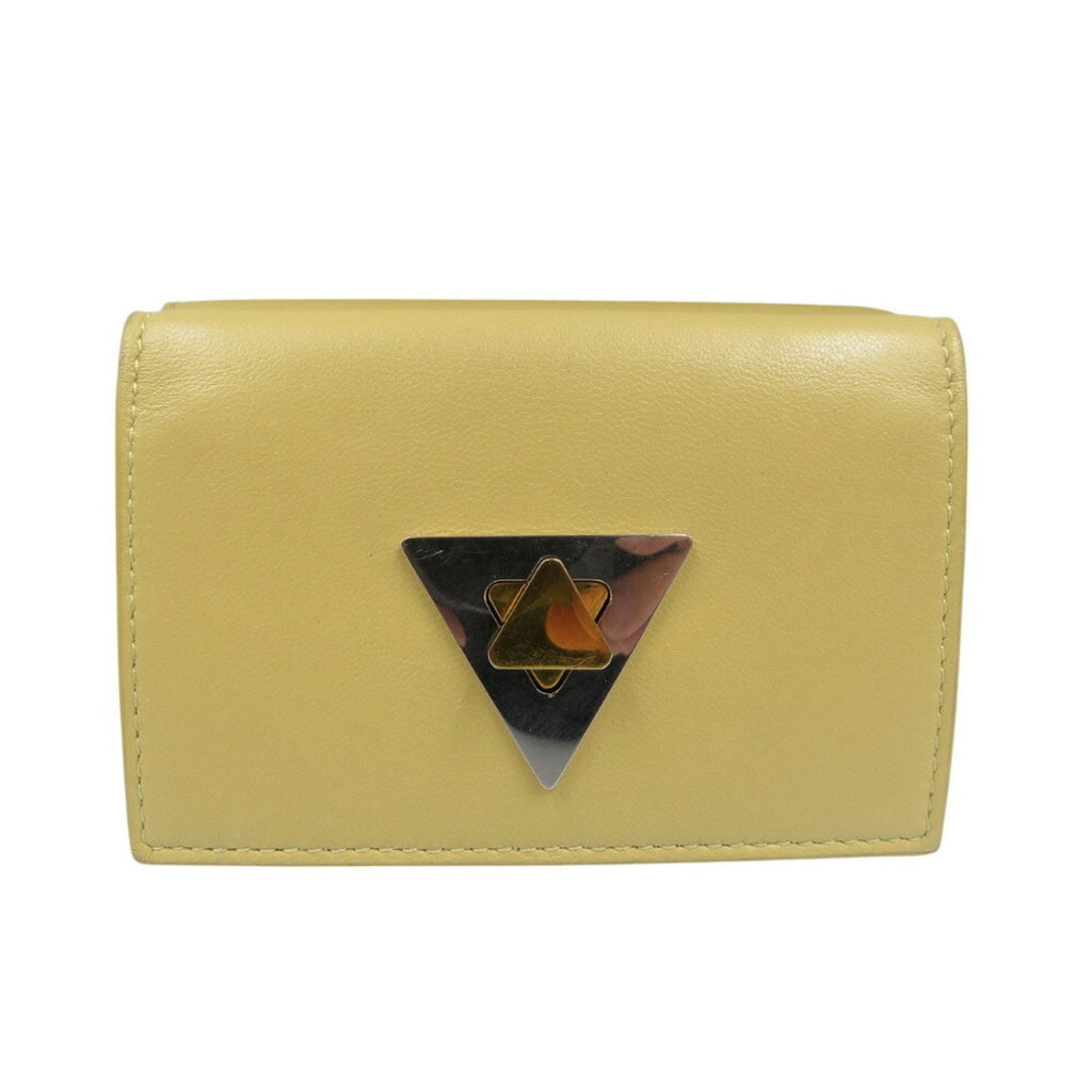 Bottega Veneta Beige Leather Wallet (Tri-Fold) (Pre-Owned)