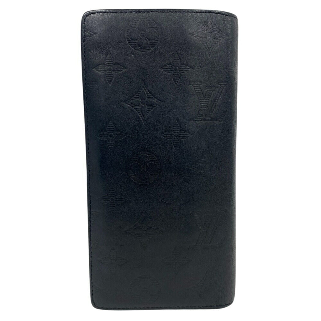Louis Vuitton Black Monogram Shadow Long Wallet (Bi-Fold) (Pre-Owned)