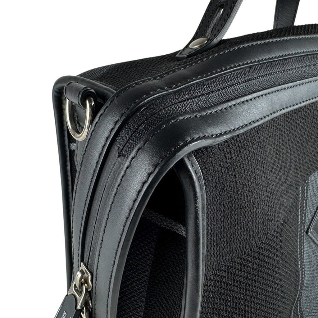 Fendi Black Nylon Leather Handbag (Pre-Owned)