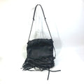 Bottega Veneta Black Leather Shoulder Bag (Pre-Owned)
