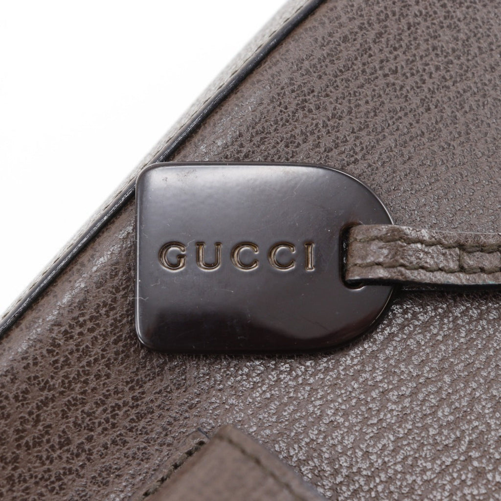 Gucci Brown Leather Handbag (Pre-Owned)