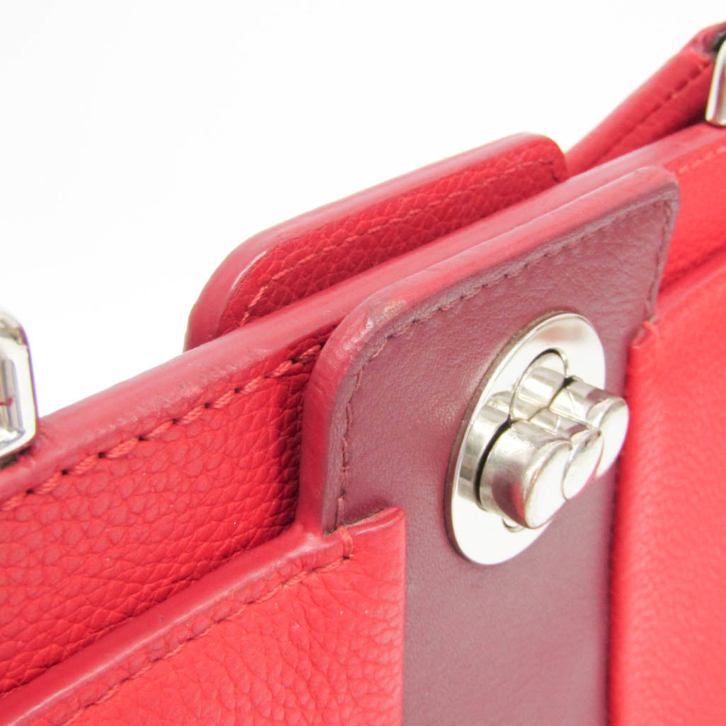 Louis Vuitton Astrid Handbag Leather Red Leather Handbag (Pre-Owned)