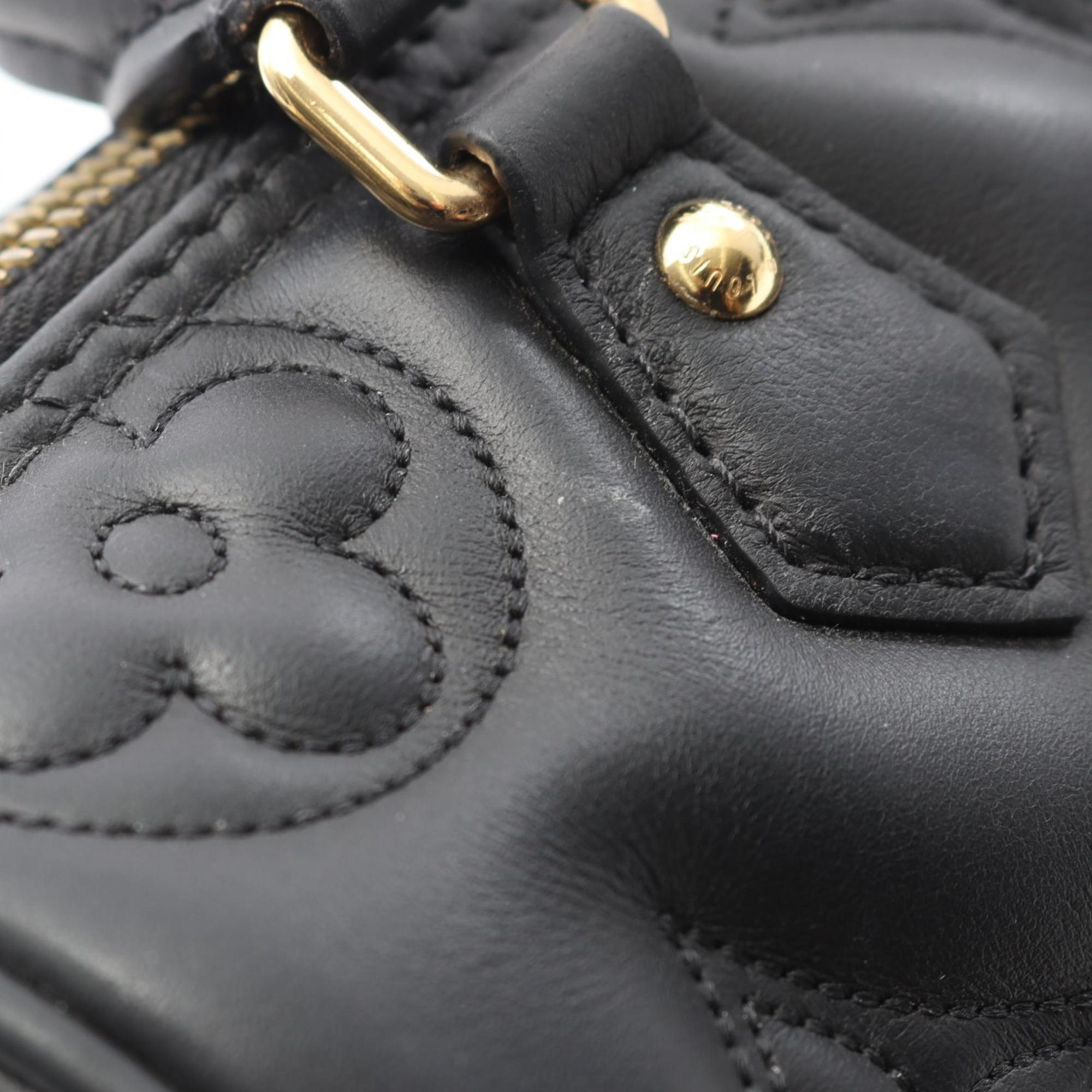 Louis Vuitton Black Noir Leather Handbag (Pre-Owned)