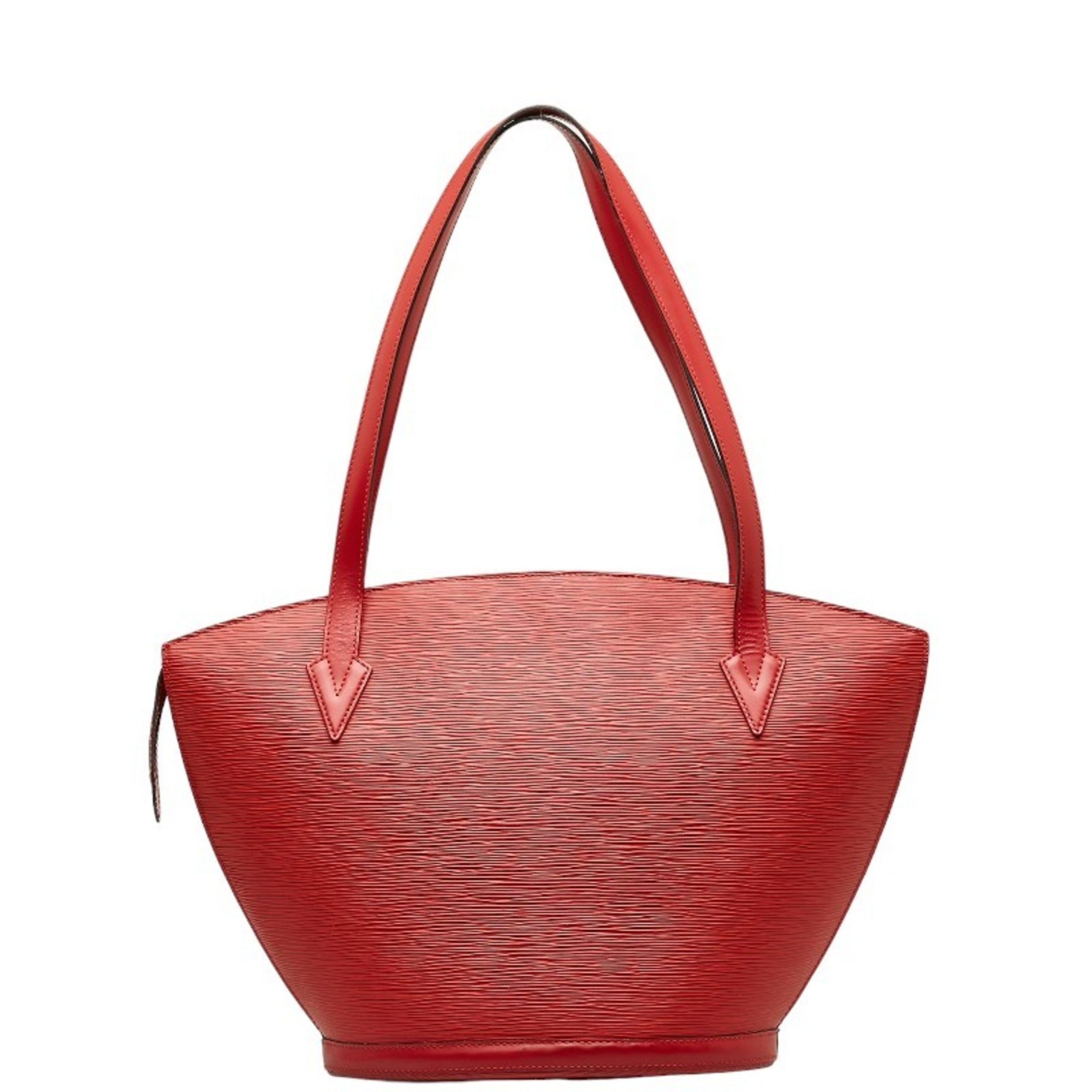 Louis Vuitton Castilian Red Leather Shoulder Bag Tote Bag (Pre-Owned)