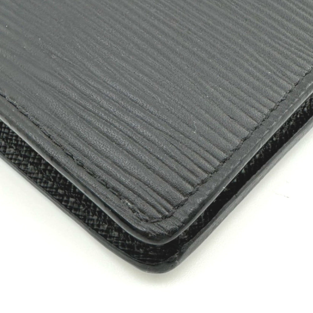Louis Vuitton Black Noir Epi Leather Long Wallet (Bi-Fold) (Pre-Owned)