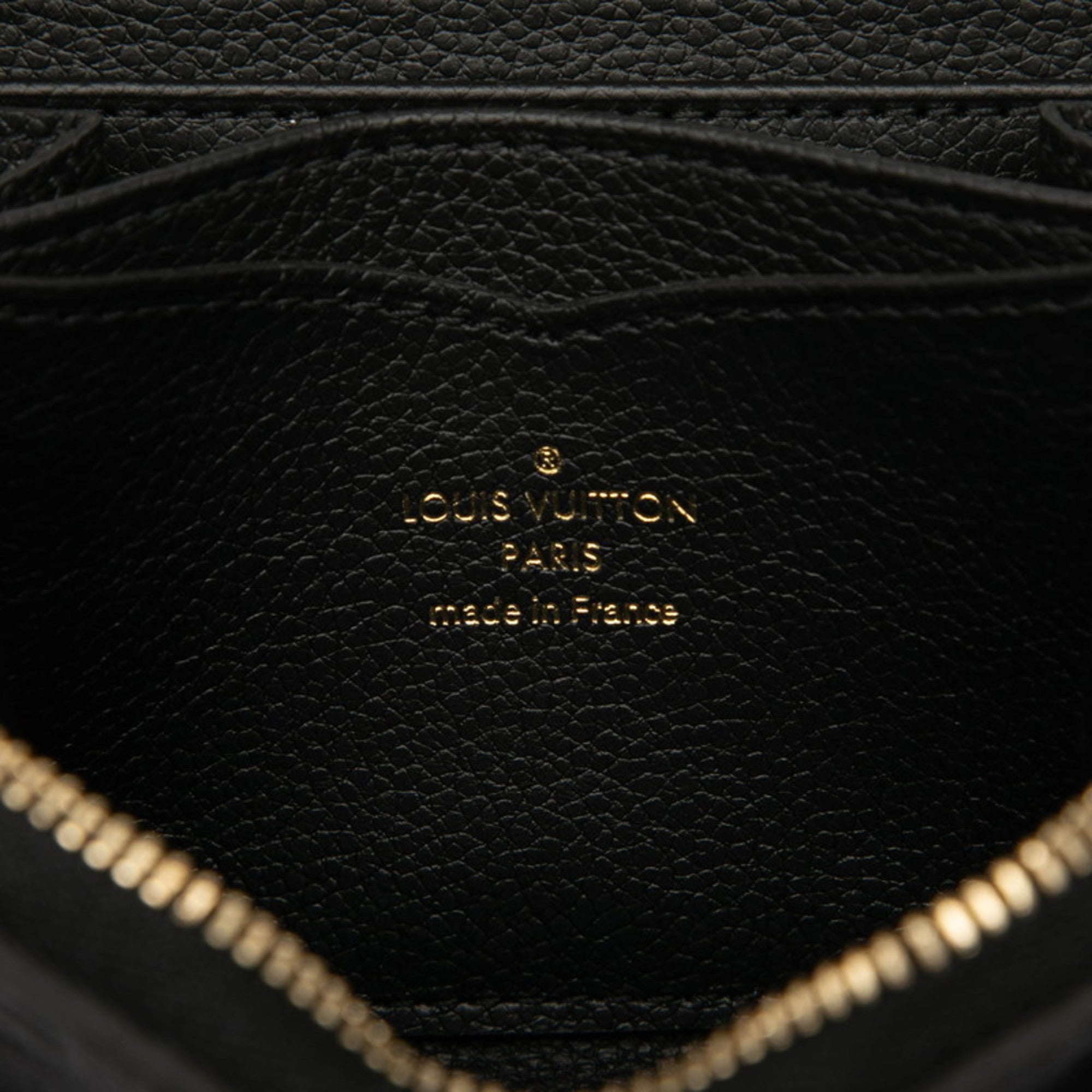 Louis Vuitton Black Noir Leather Coin Purse/Coin Case (Pre-Owned)