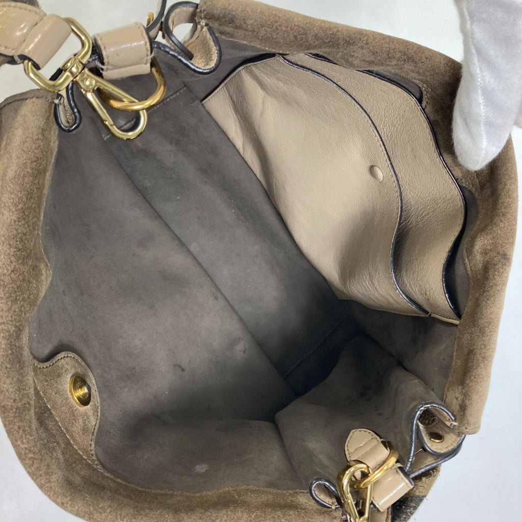 Fendi Beige Leather Shoulder Bag (Pre-Owned)