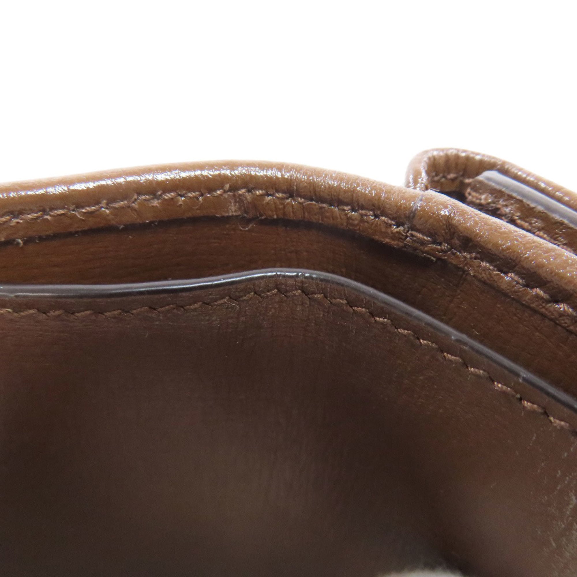 Gucci Brown Canvas Leather Wallet (Bi-Fold) (Pre-Owned)