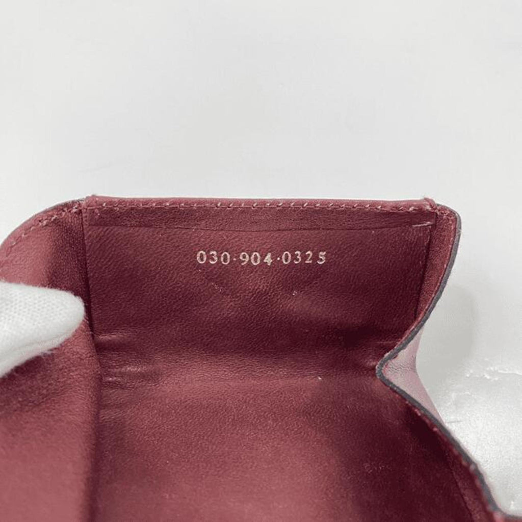 Gucci Bordeaux Leather Coin Purse/Coin Case (Pre-Owned)