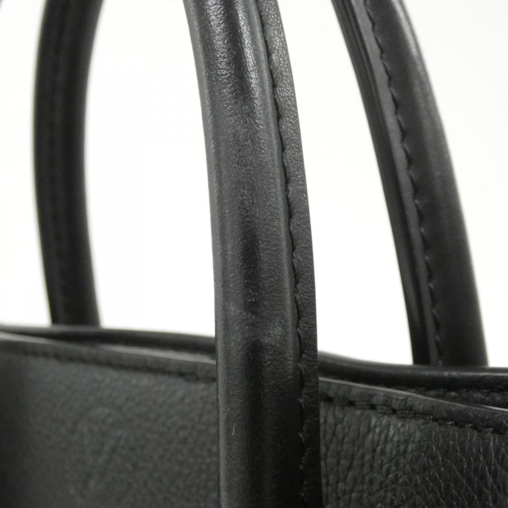 Louis Vuitton Black Coated Canvas Leather Handbag (Pre-Owned)