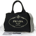 Prada Black Canvas Handbag (Pre-Owned)