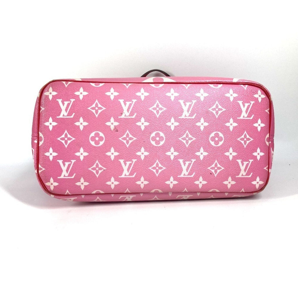 Louis Vuitton Pink Red Color Canvas Shoulder Bag Tote Bag (Pre-Owned)