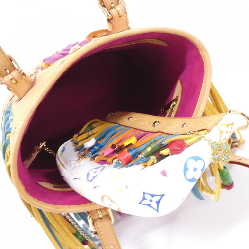 Louis Vuitton Multi-Color White Monogram Multicolore Handbag (Pre-Owned)